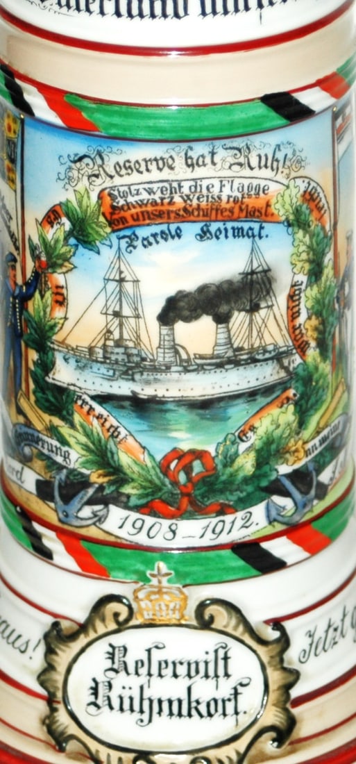 Regimental SMS Hertha Ship Stein Bolt Hinge - 2
