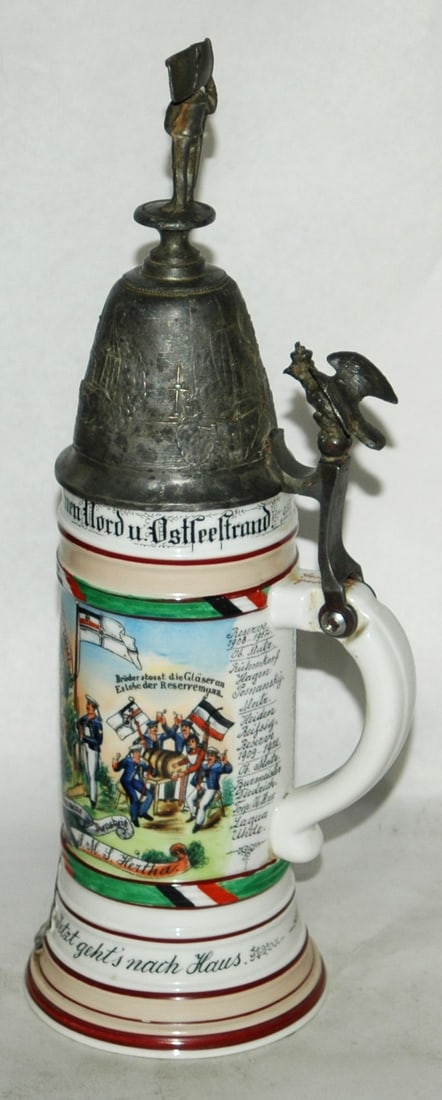 Regimental SMS Hertha Ship Stein Bolt Hinge - 4