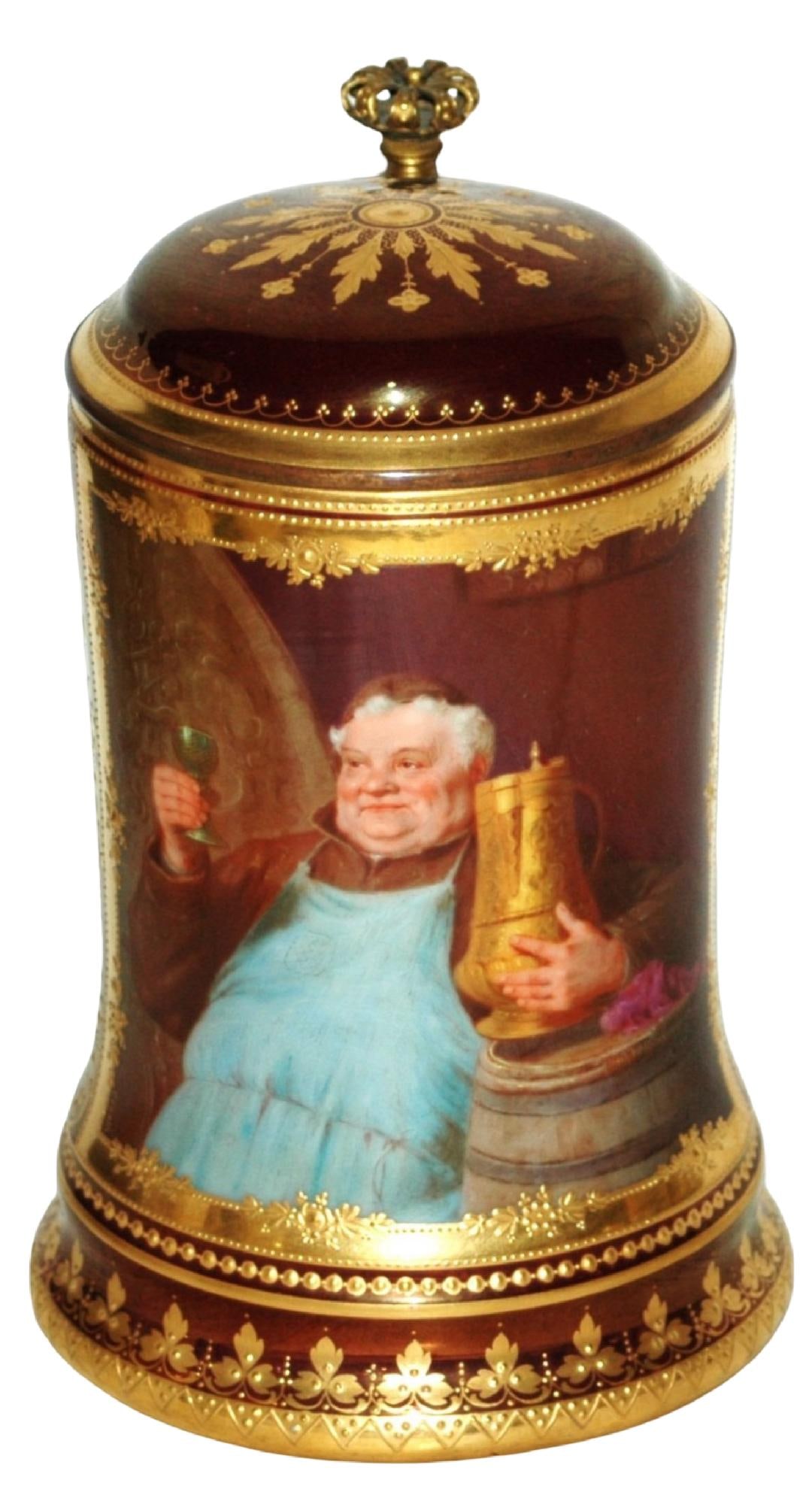 1L Royal Vienna Bell Shape Hand Painted Monk Stein (1 of 5)