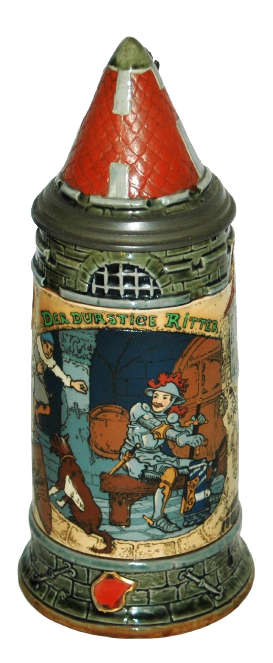 1L Mettlach Schlitt Knight at Beer Cellar Stein (1 of 5)