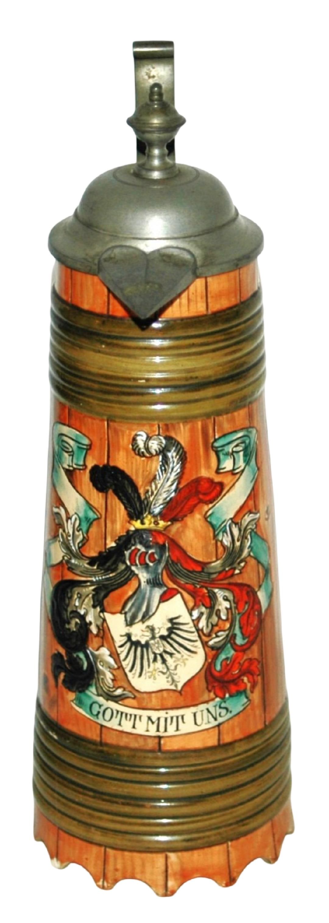 Imitation Wood Design w Eagle Shield Stein (1 of 4)
