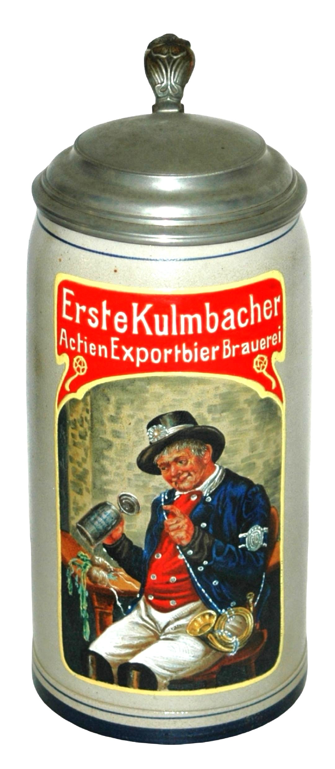 Uncommon 2L Brewery Stein w Postman Scene (1 of 4)
