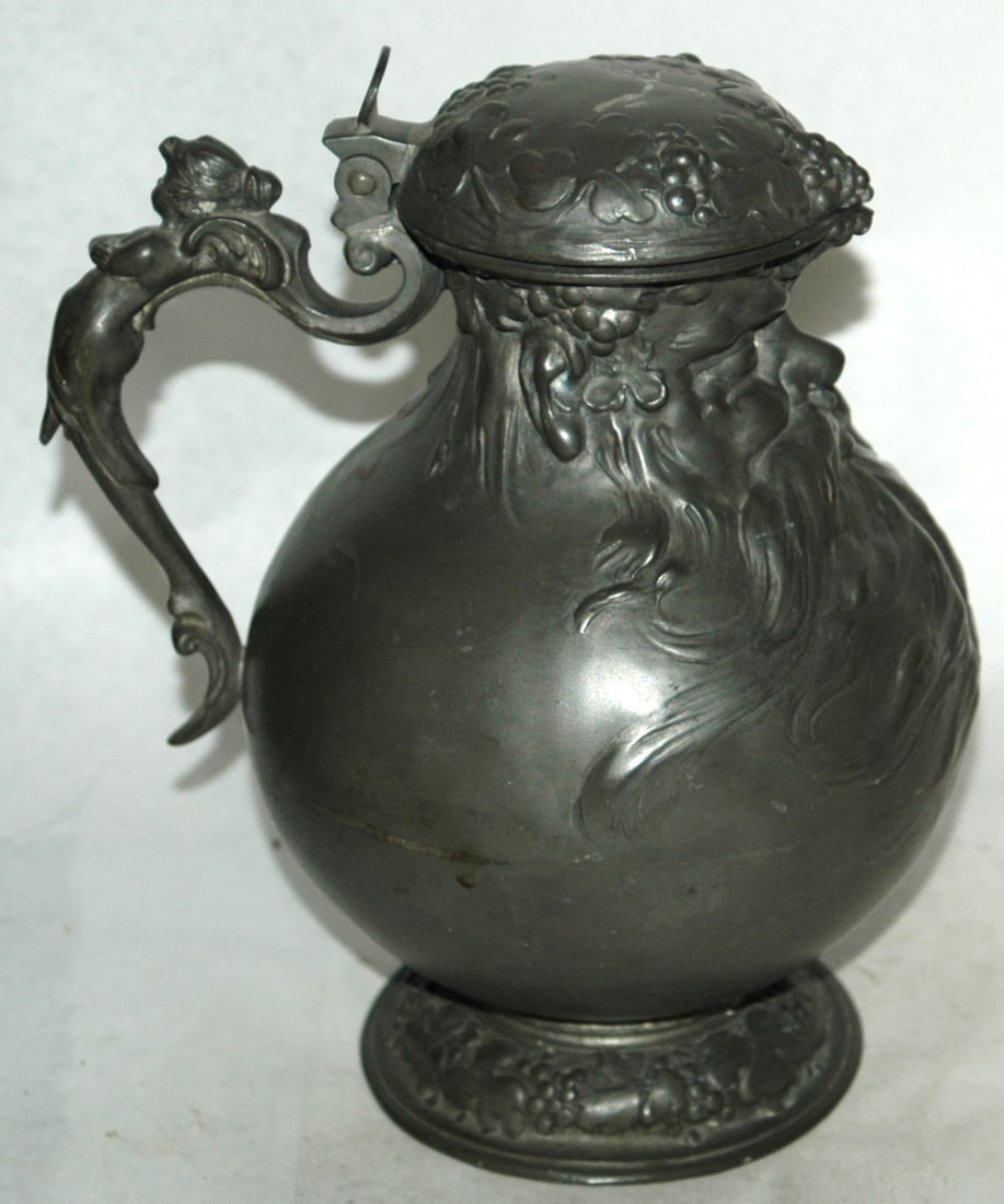 1L Bearded Man Pewter Character Stein - 3