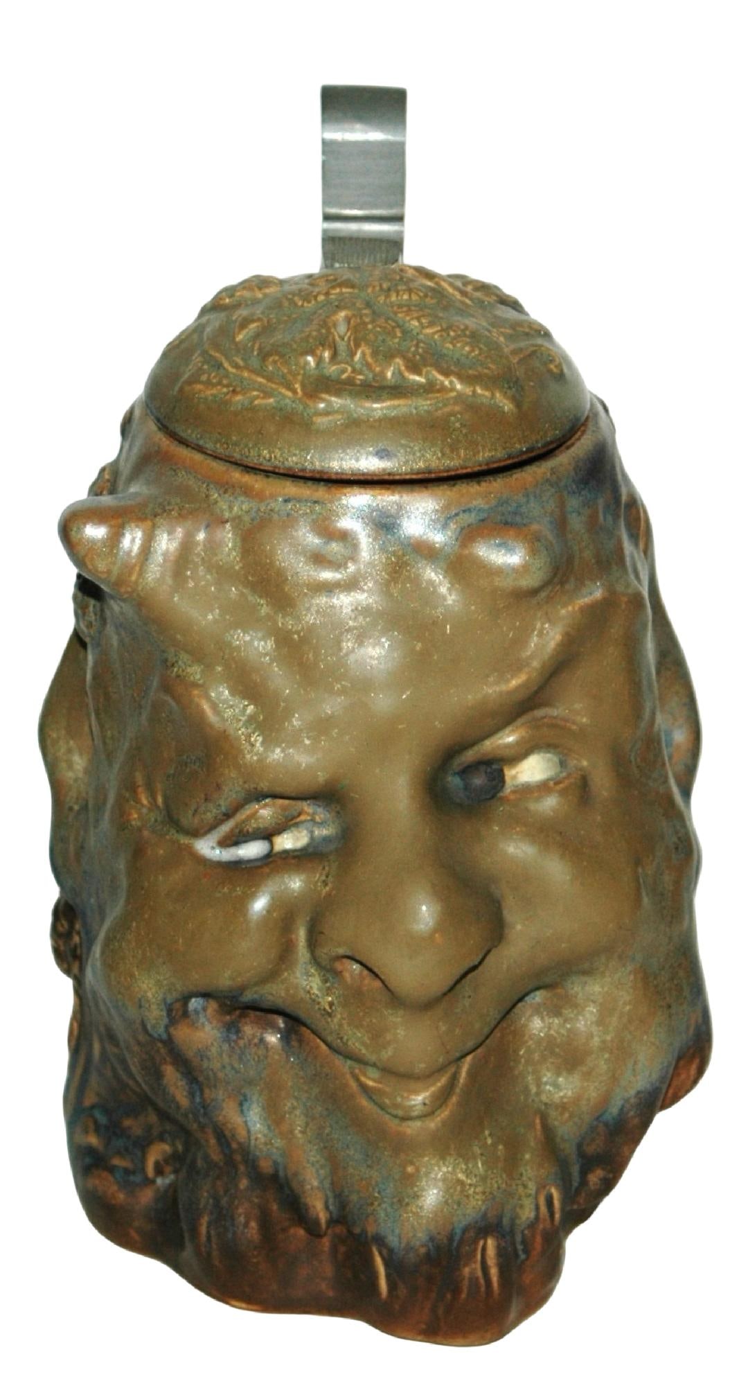 Demon w Horns & Hop Buds Character Stein (1 of 4)