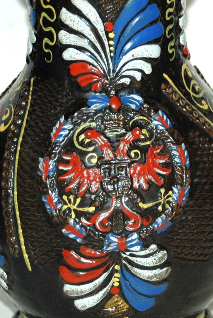 1L Dippoldiswalde 1697 Double Headed Eagle Stein - 2