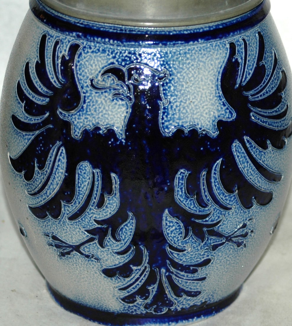 1-1/4L Westerwald Eagle Design Stein 1804 Lid - 2