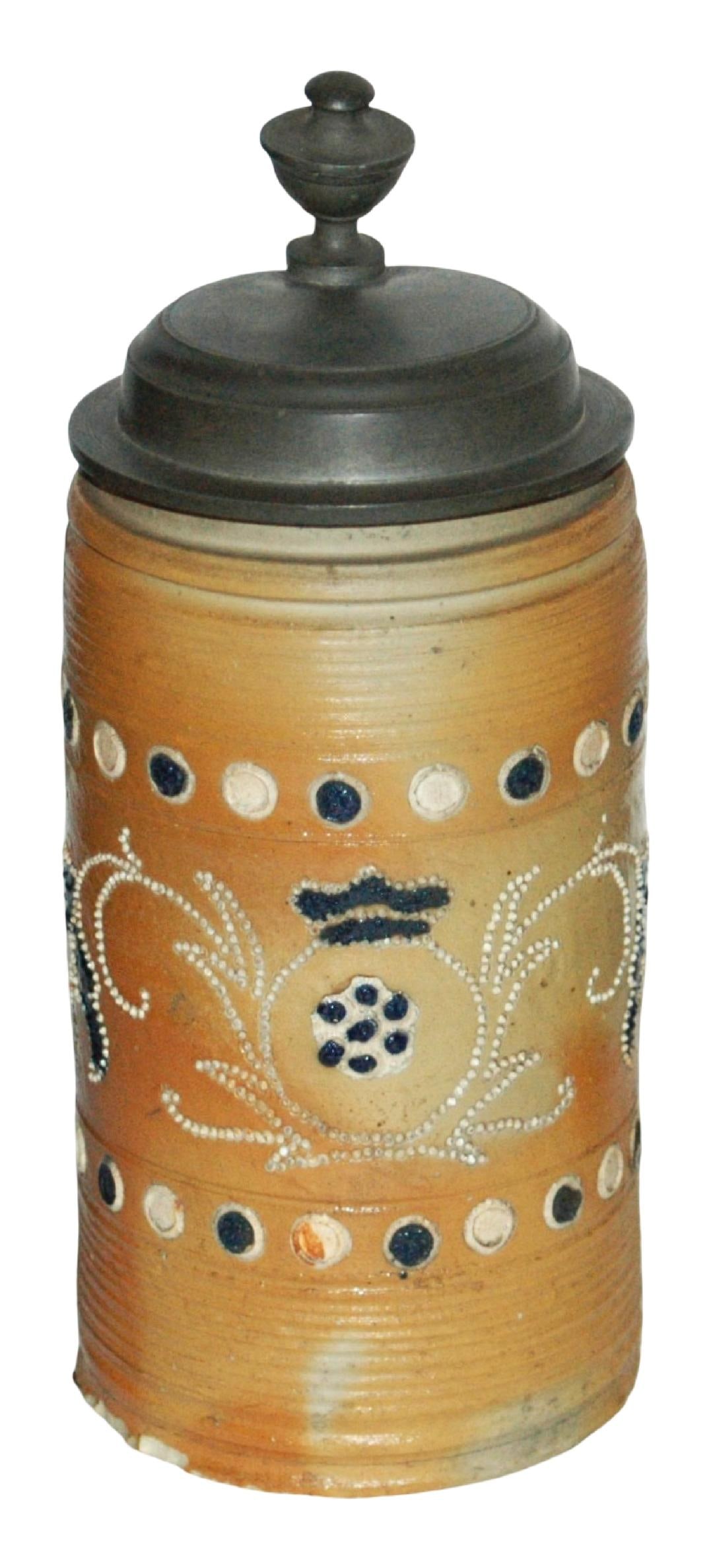 1L Altenburg Applied Pearlwork Stein c.1740 (1 of 4)