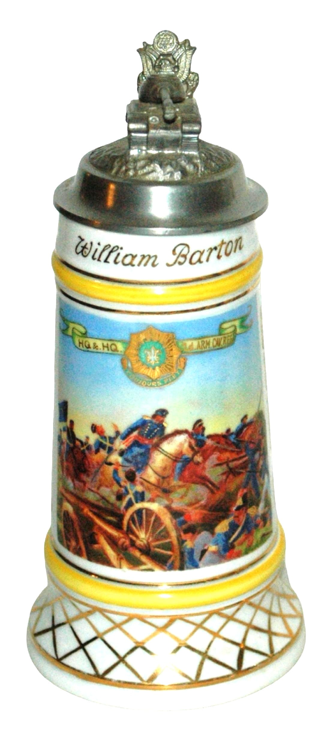 US Cold War Music Box Base Arm Cav Regt Stein (1 of 5)