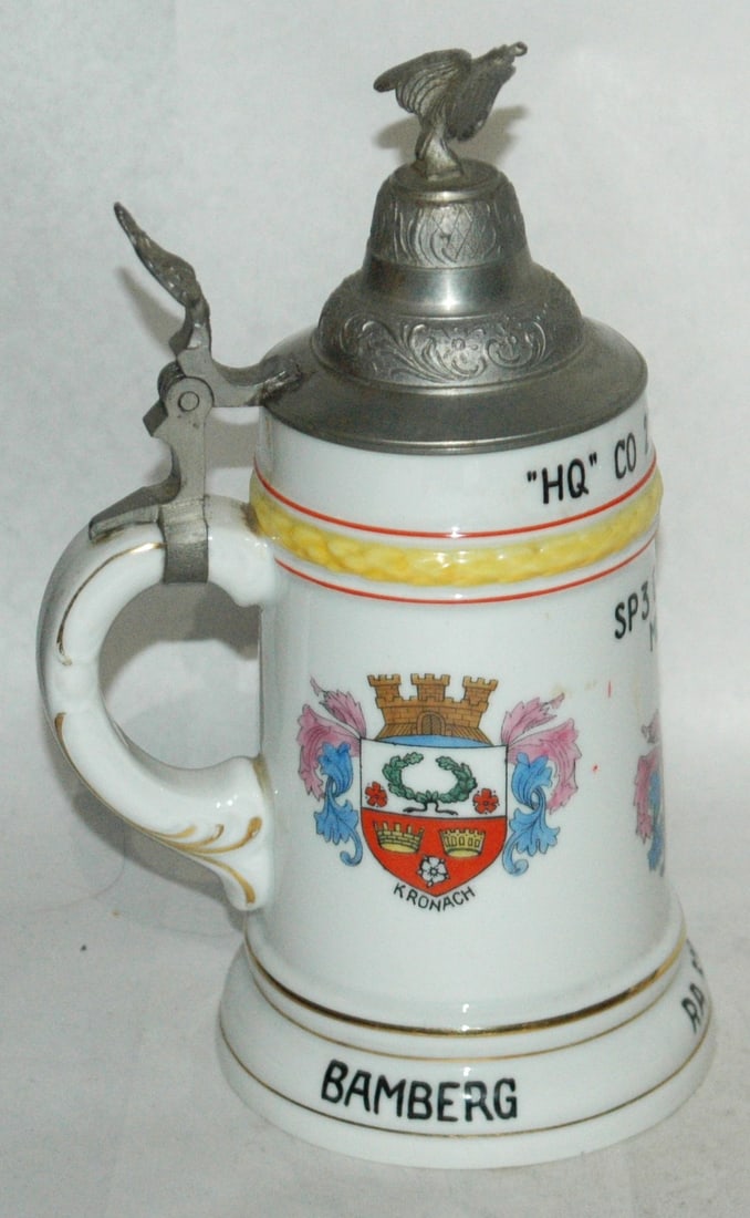 US Cold War Regimental Stein Medic Sec Bamberg - 3