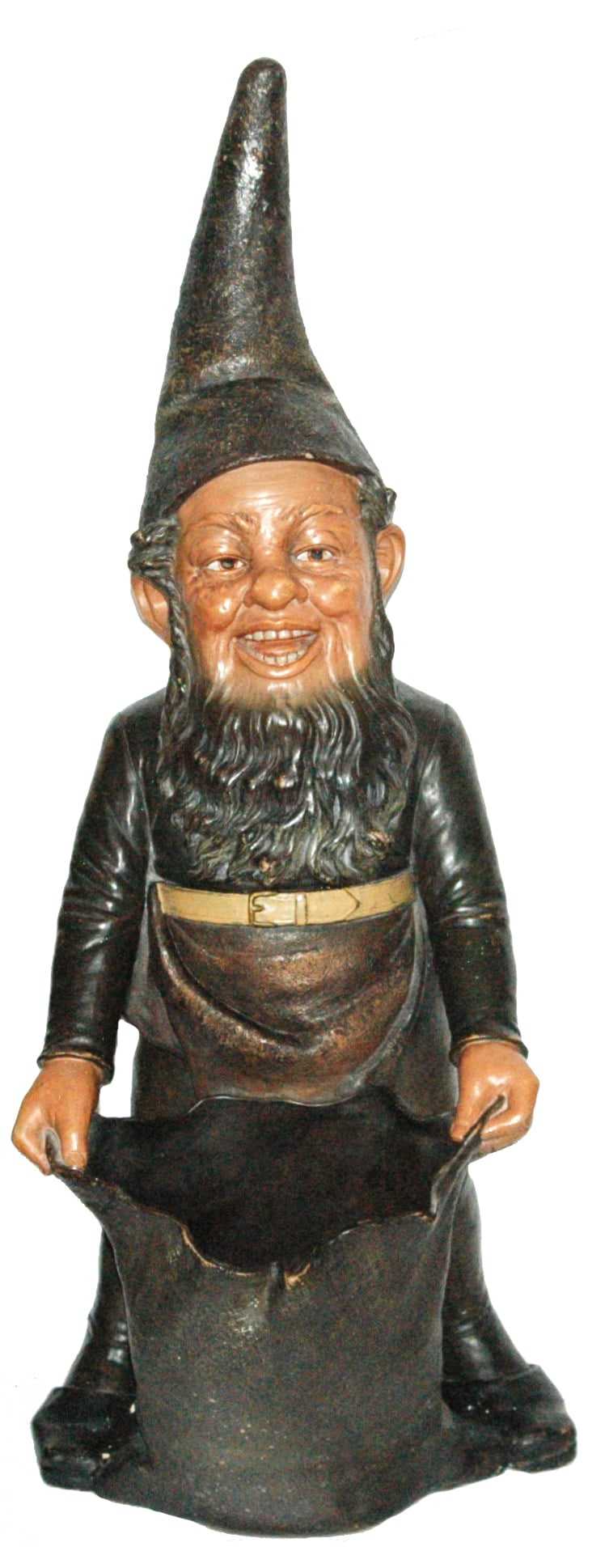 Huge B Block Terracotta Dwarf w Large Basket (1 of 6)