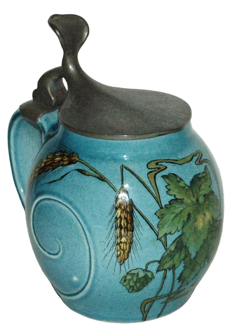 Mettlach Art Nouveau Reimerschmidt Wheat Design (1 of 3)