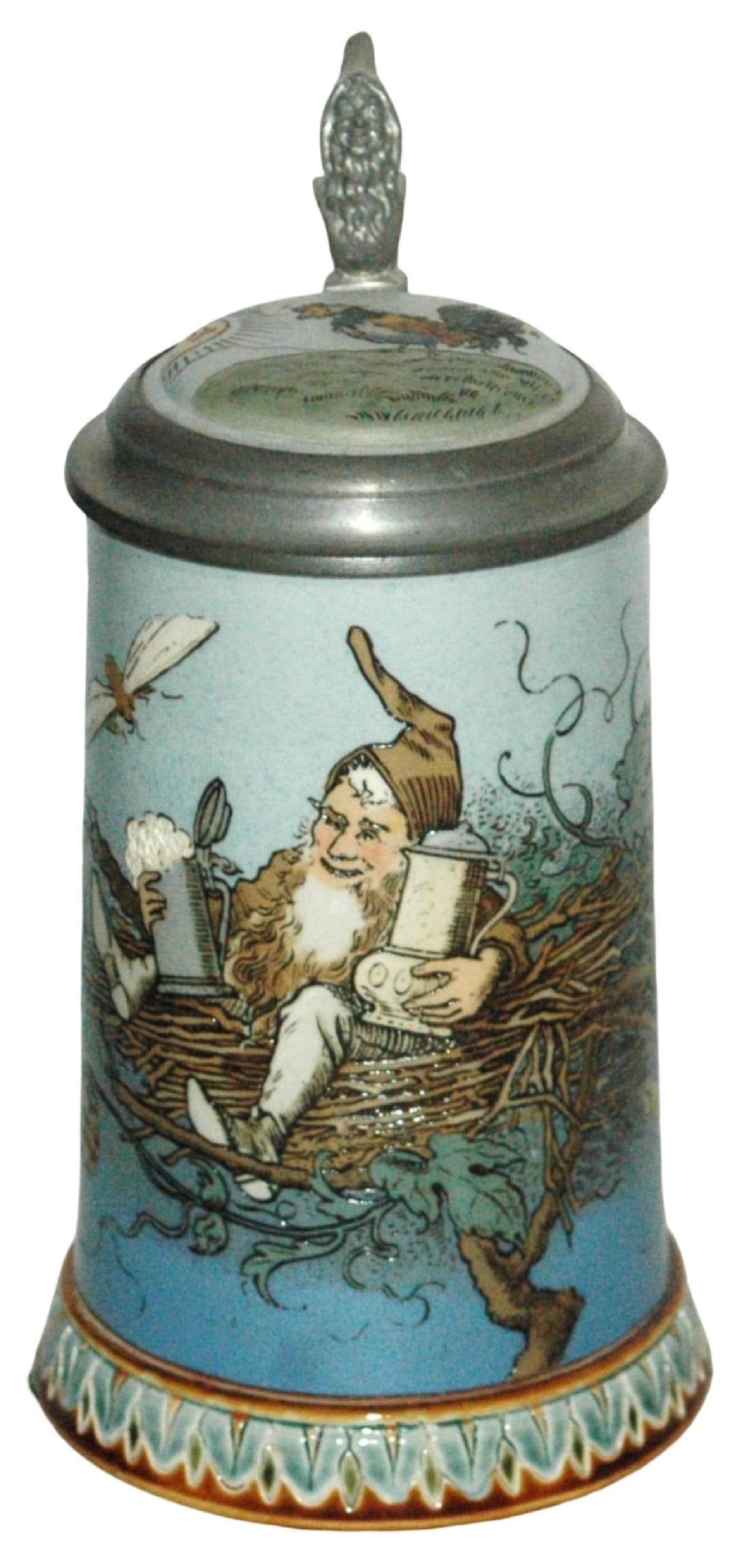 Mettlach 3/10L Schlitt Dwarf in Nest Stein (1 of 5)