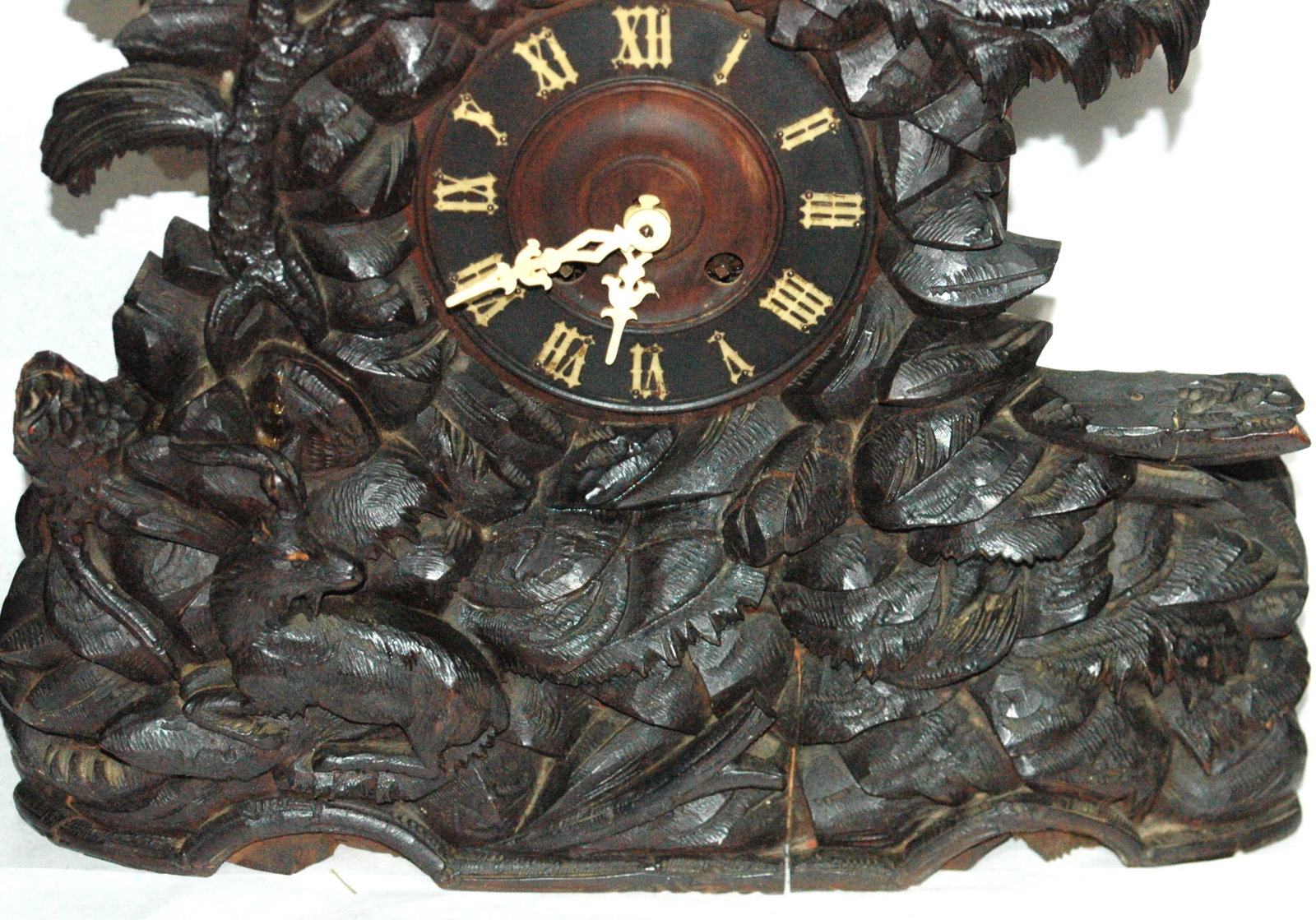 Black Forest Mantle Cuckoo Clock Chamois Top - 4