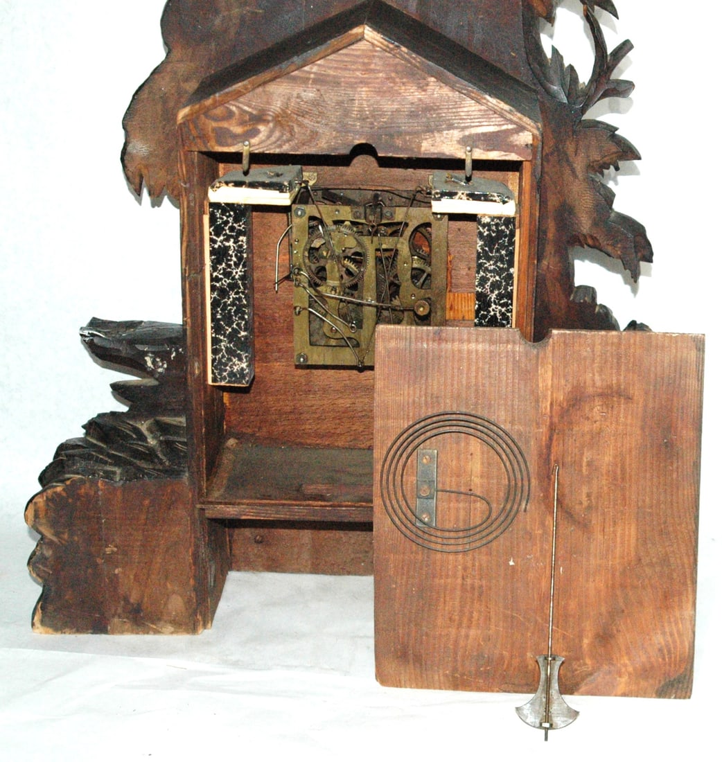 Black Forest Mantle Cuckoo Clock Chamois Top - 6