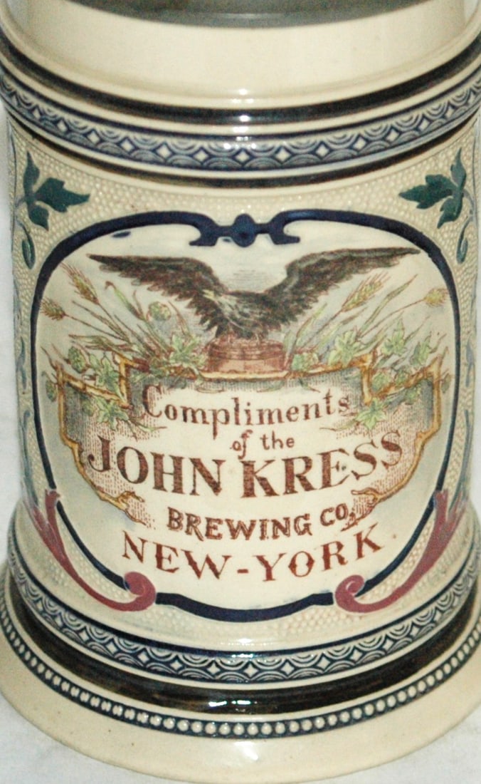 John Kress Brewing Co Advertising Stein - 2