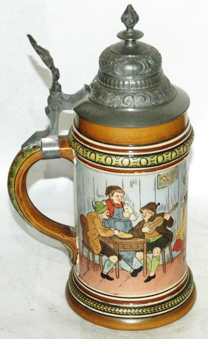 HR Group in Tavern Scene Stein - 3