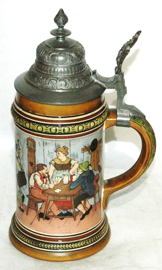 HR Group in Tavern Scene Stein - 4