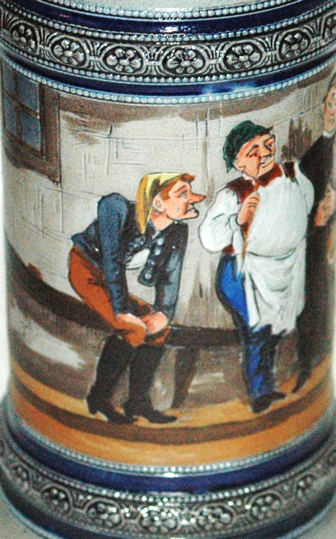 HR Men in Bowling Scene Stein - 2