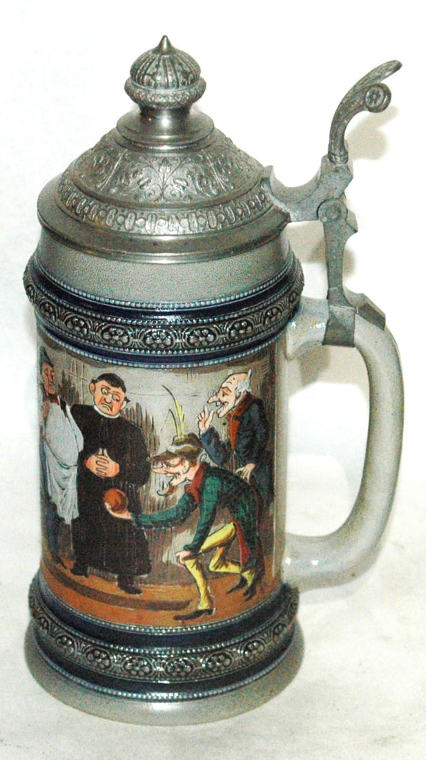 HR Men in Bowling Scene Stein - 4