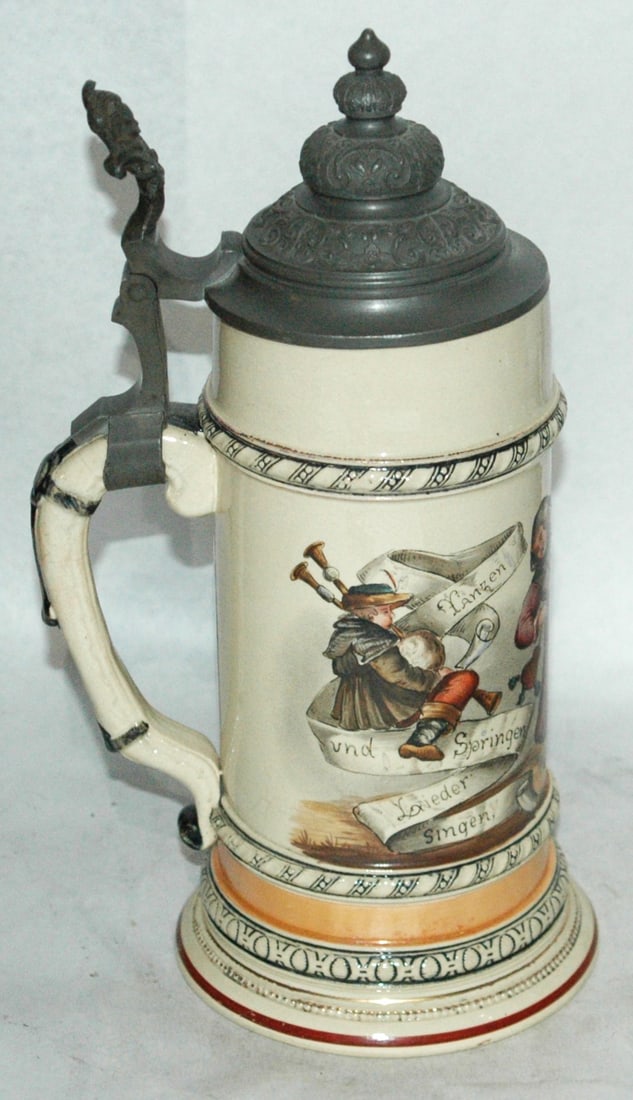 1L Bagpipe Player & Dancing Couples Stein - 3
