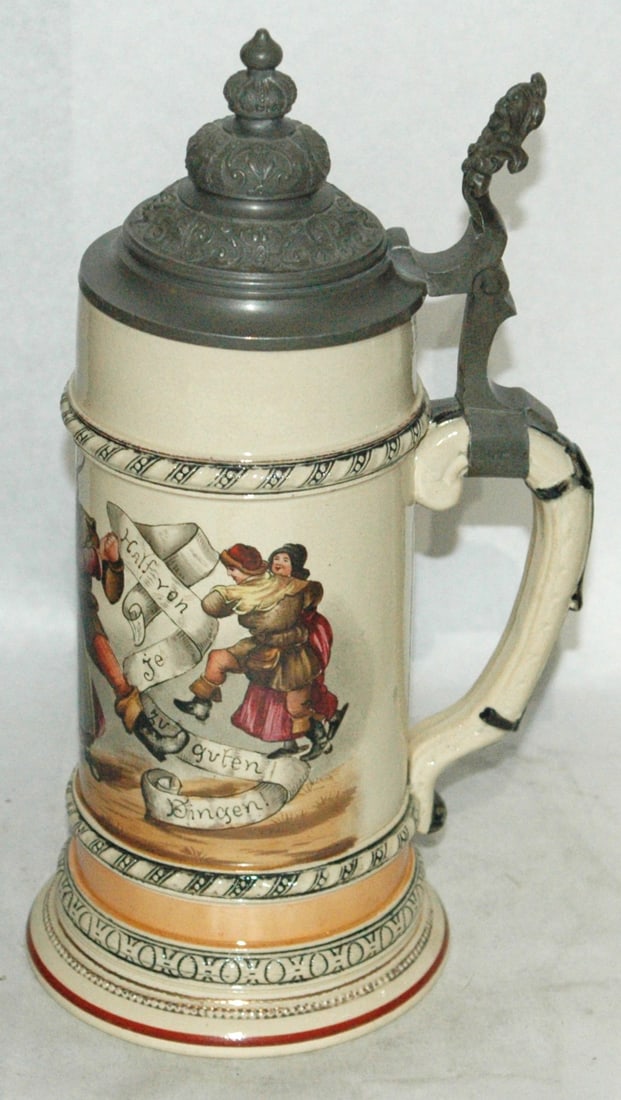 1L Bagpipe Player & Dancing Couples Stein - 4
