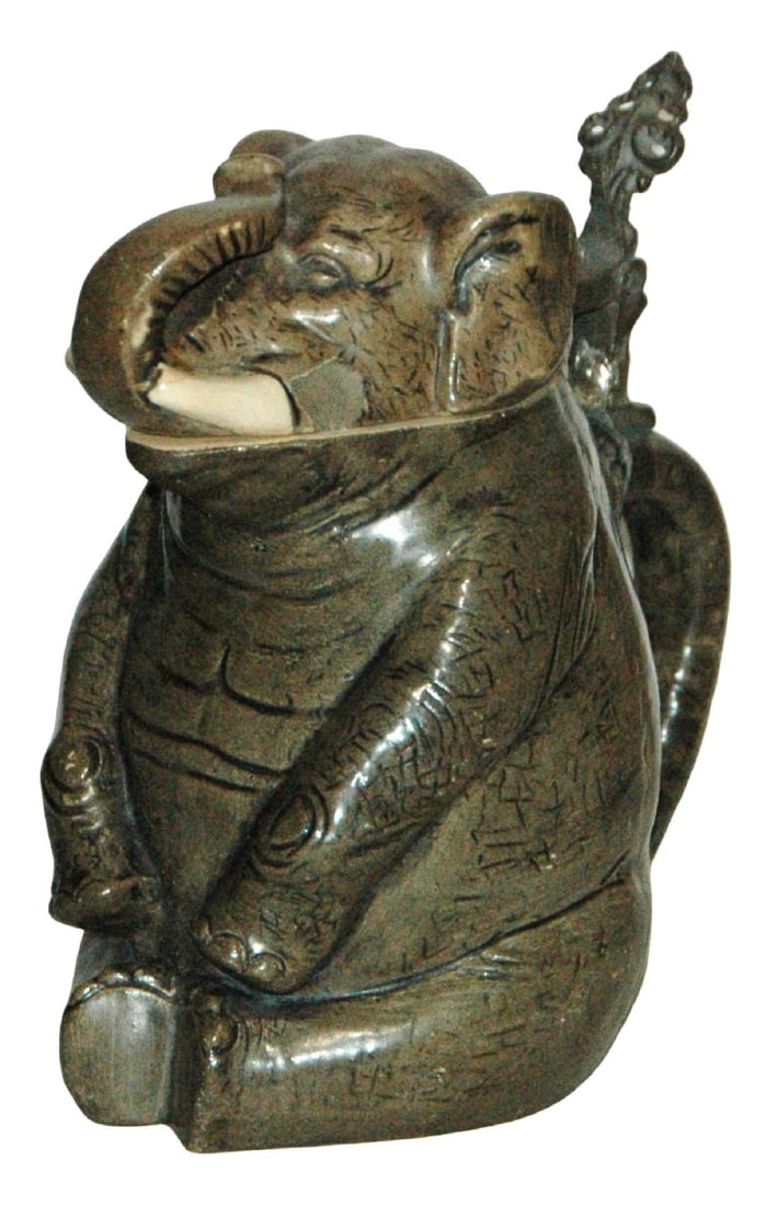 Seated Elephant Hanke Character Stein (1 of 3)