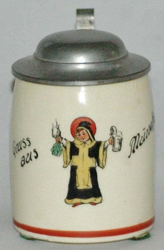 Munich Child 1/32L POG Stein: Pottery POG 1/32L. Munich Child. Mint.