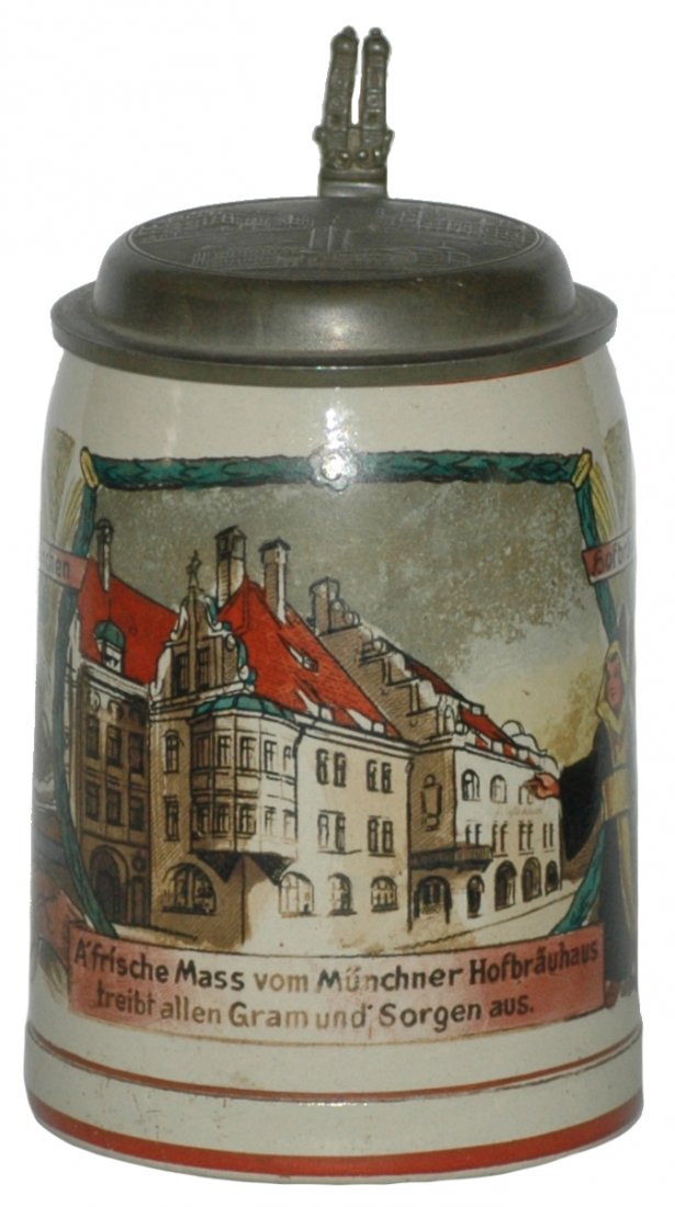 Hofbrauhaus Stoneware Stein: Stoneware POG 1/2L. Hofbrauhaus.