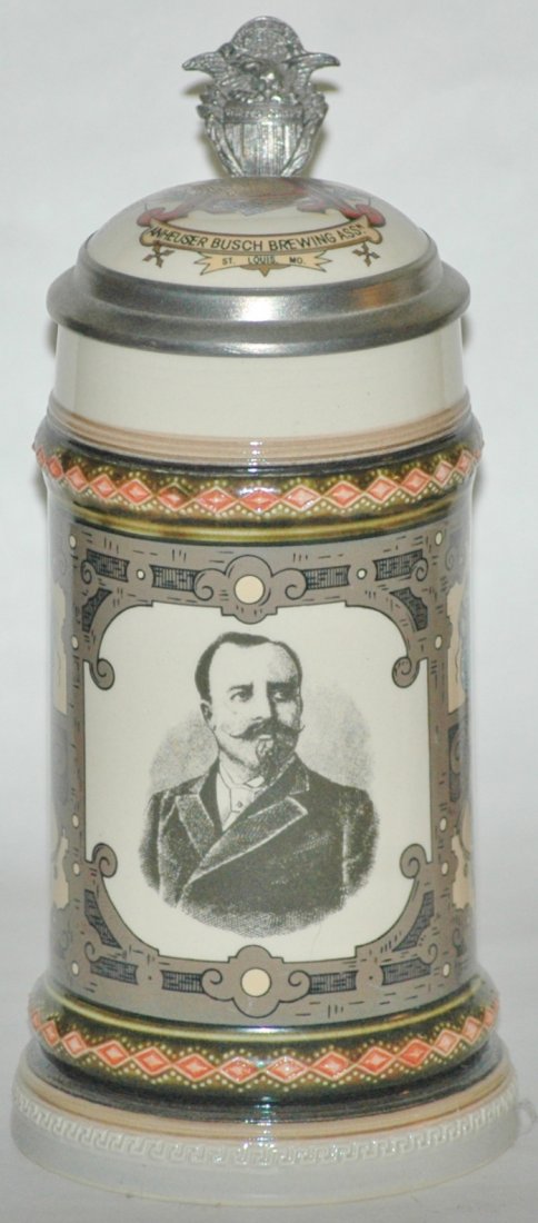Anheuser Busch Gerz Stein: Gerz POG 1/2L. Anheuser Busch. Modern. Mint.