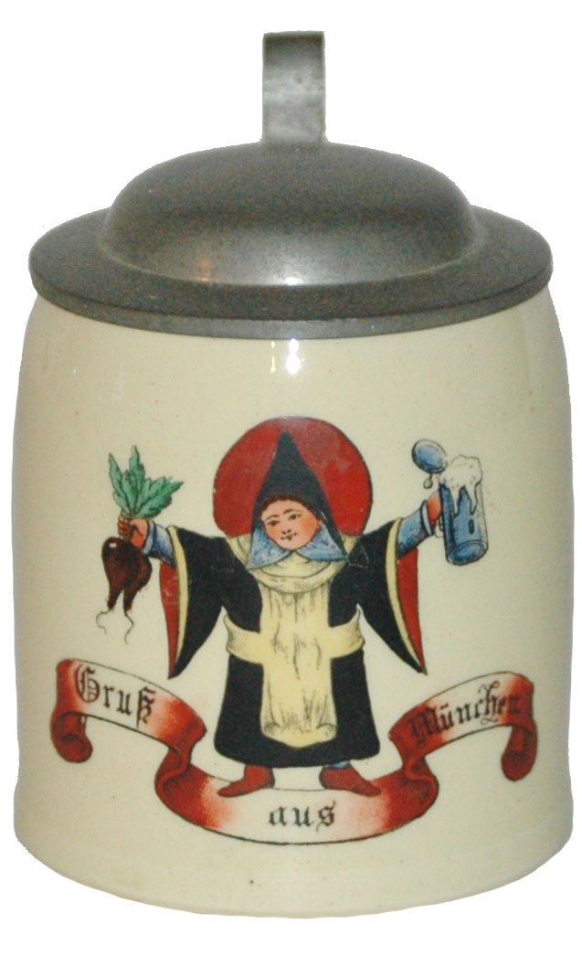 Munich Child 1/8 L. POG Stein: Pottery POG 1/8L. Munich Child. Mint.