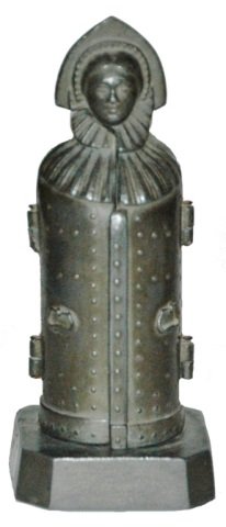 Miniature Figural Iron Maiden Torture Device Pewte
