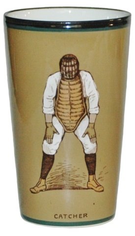 V & B Dresden Beaker of Baseball Catcher: V & B Dresden PUG 1/4L Beaker. Catcher. Mint.