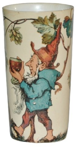 Mettlach Beaker Dwarf: Mettlach #2327/1173 PUG 1/4L Beaker. Dwarf. Mint.