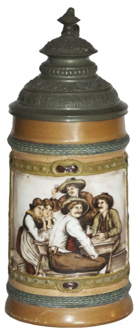 Hand Painted HR Table Scene Stein (1 of 1)