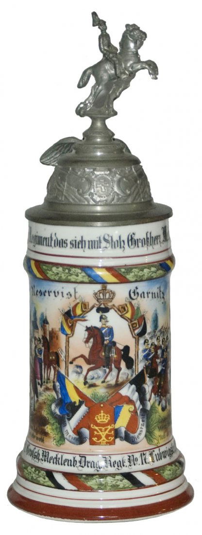 Drag No 17 Ludwigslust Regimental stein (1 of 3)