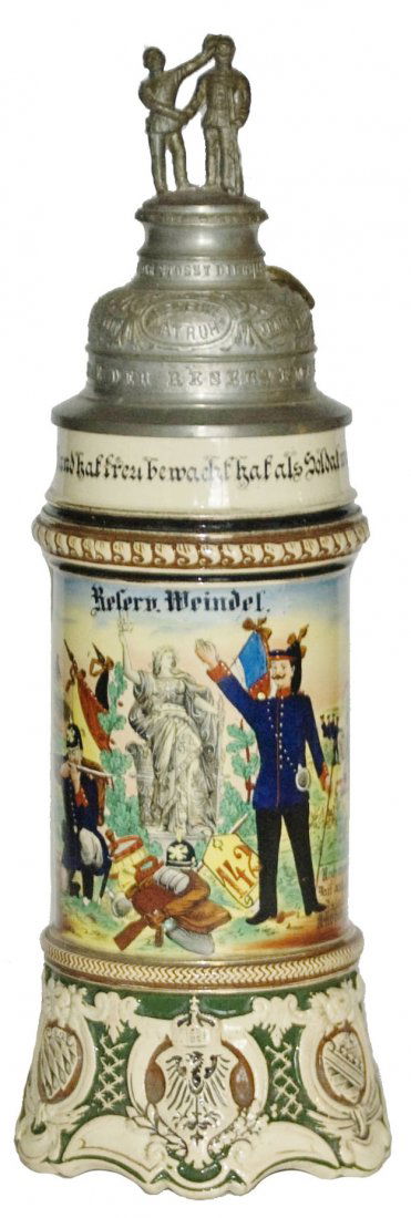 Baden Inft No 142 Mulheim Regimental Stein (1 of 3)