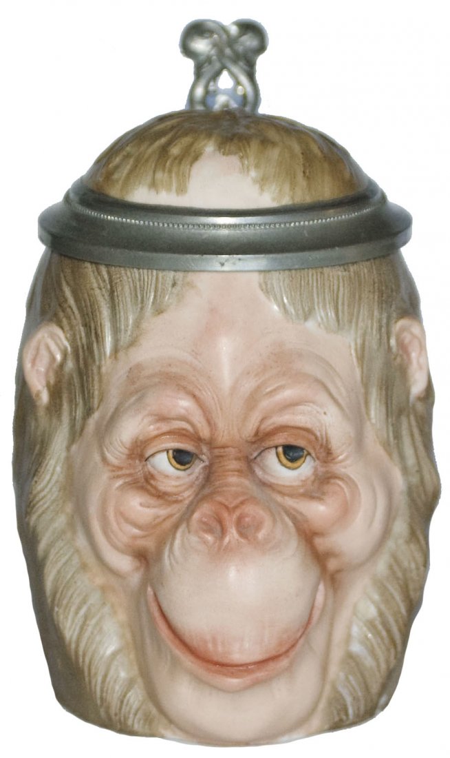 Bohne Porcelain Ape Character Stein (1 of 1)