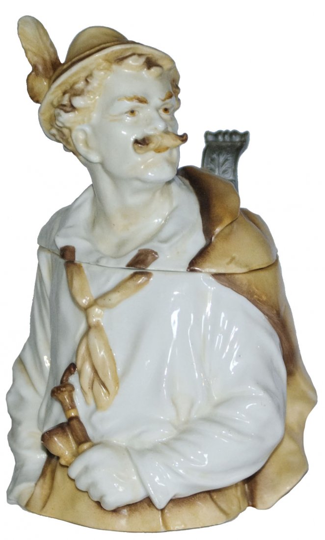 Schierholz Porcelian Alpine Man Character stein (1 of 1)