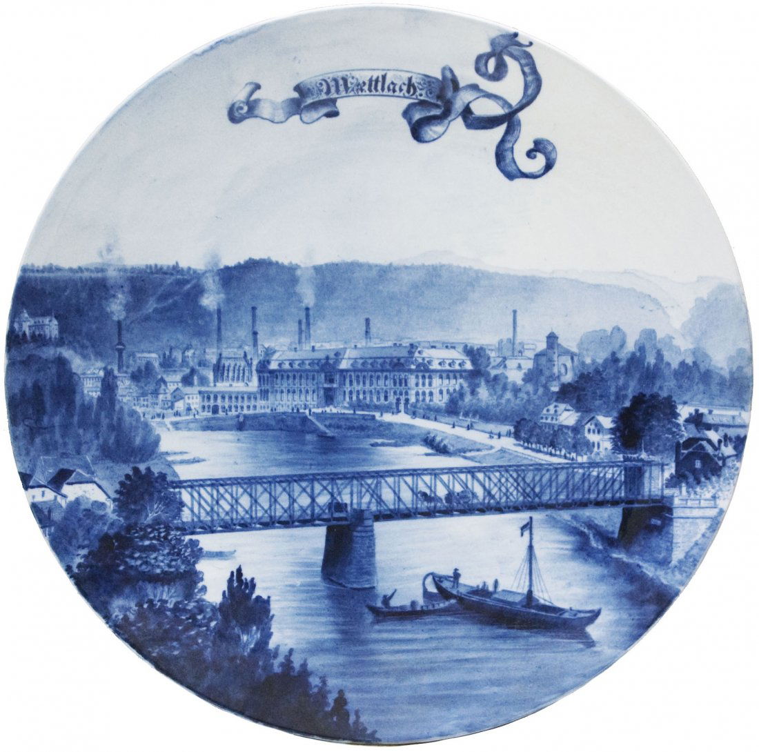 Town of Mettlach 17 " Plaque (1 of 1)