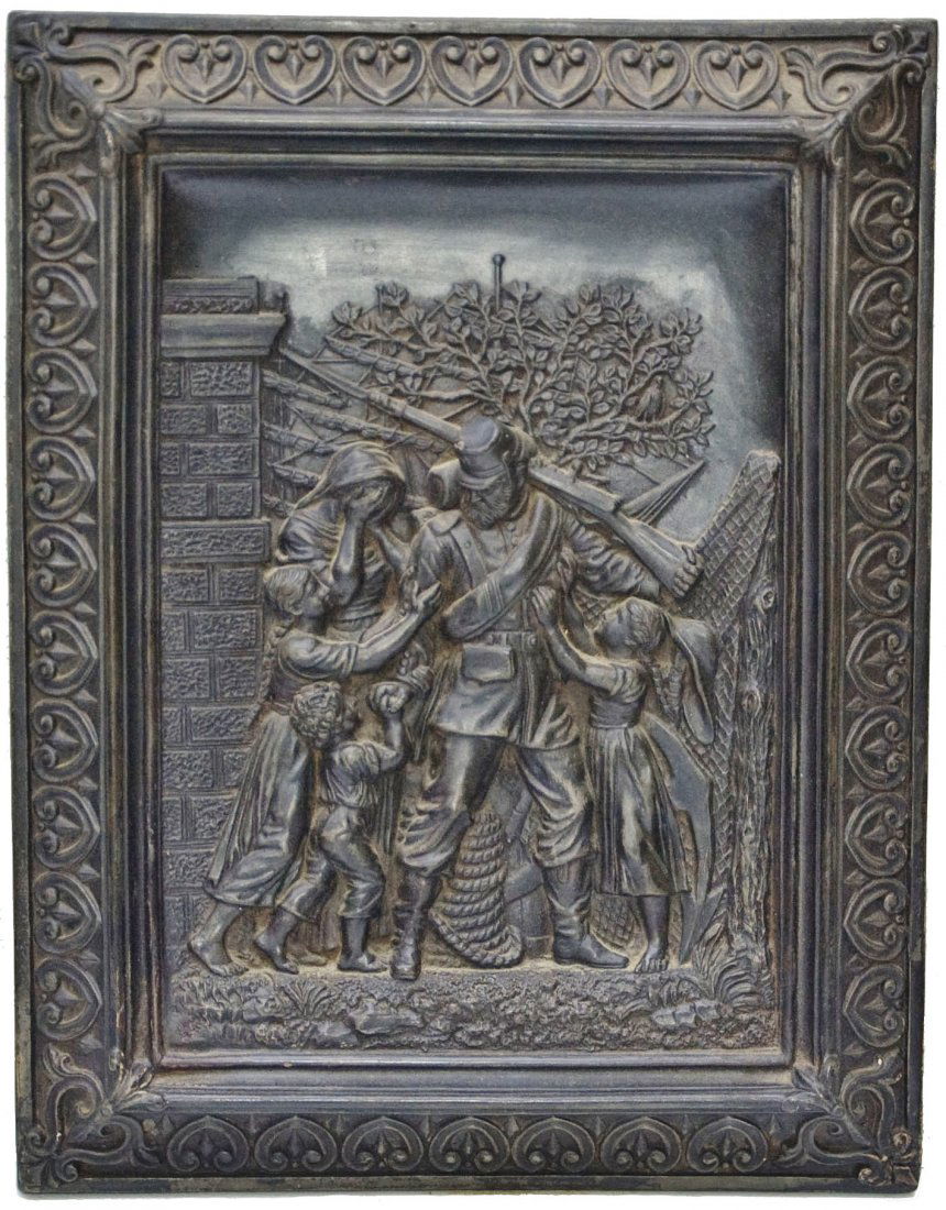 Pair of Jon MareschTerracotta Relief Plaques (1 of 2)