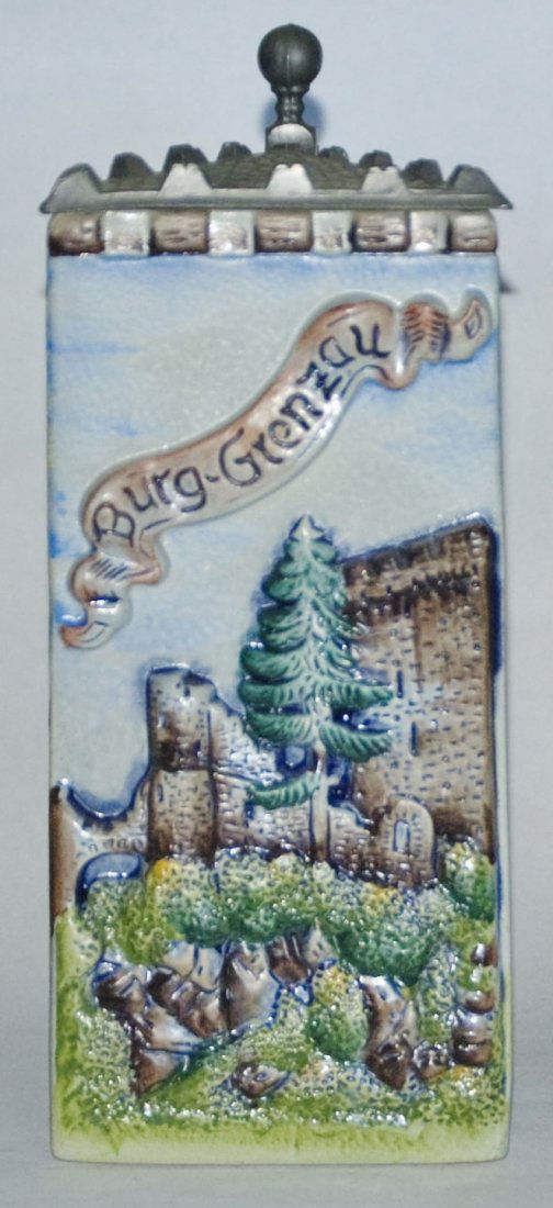 Burg Grenzau 3 Sided Tower Character Stein (1 of 1)