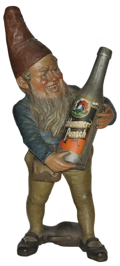 Terracotta Bernard Block Large Dwarf Holds Bottle (1 of 1)