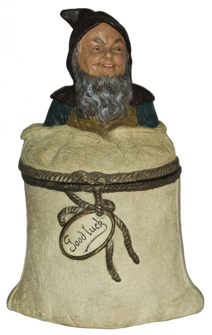 Dwarf in Bag Tobacco Jar Jon Maresch Terracotta (1 of 1)