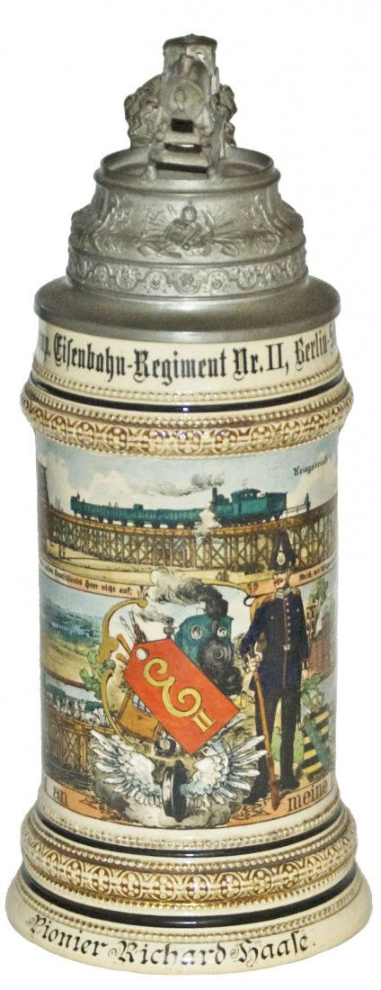 Eisenbahn Nr 11 Regimental Stein Train Finial (1 of 3)