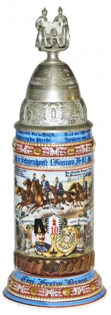 Feld Art Hannov No 10 Crew Top Cannon Finial Stein (1 of 3)