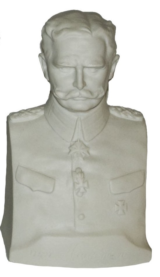 Field Marshall von Mackensen Bisque Porcelain Bust (1 of 1)