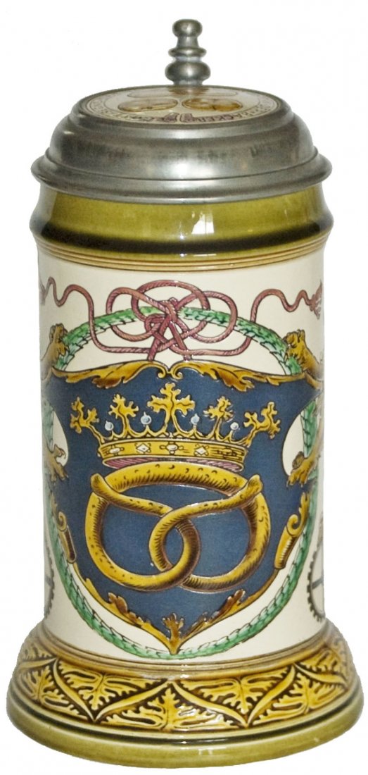 Baker Occupational Mettlach Stein w Inlay (1 of 1)