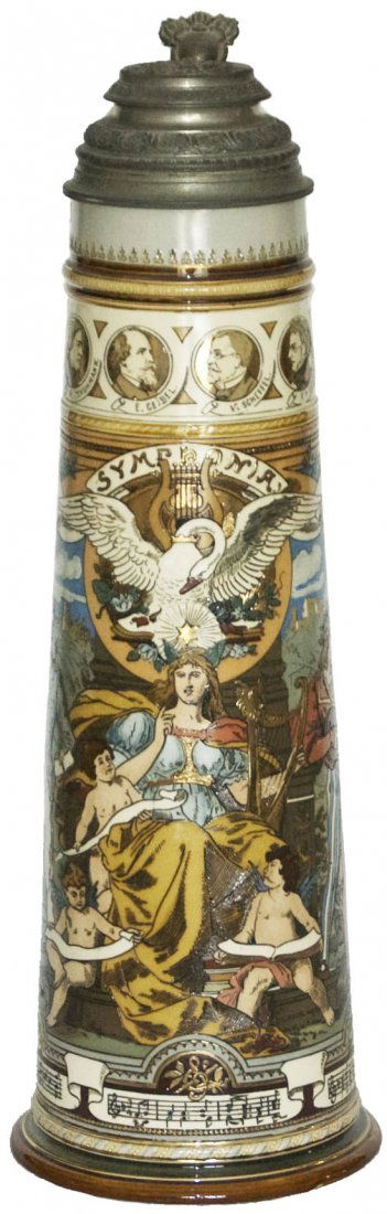 Symphonia Composers Mettlach Stein BIG 5 L (1 of 1)