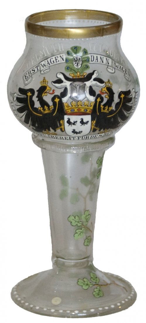 Fritz Heckert Goblet Enameled Helmuth von Moltke (1 of 1)