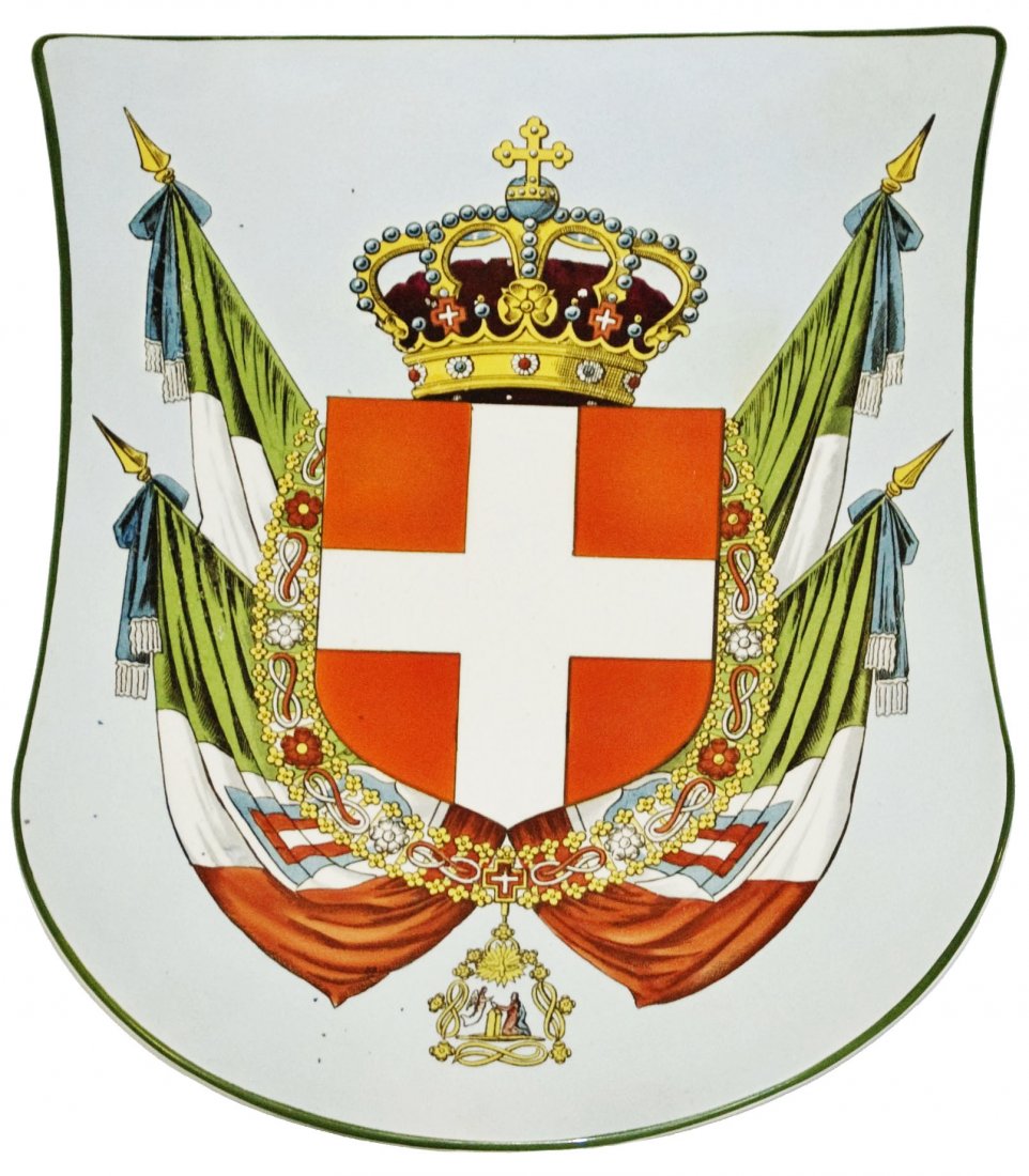 Italy Mettlach Shield Plaque (1 of 1)